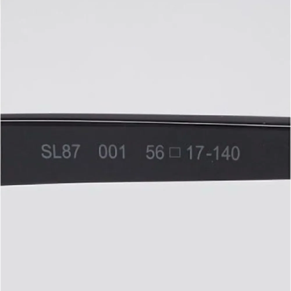 Yves Saint Laurent SL 87 Rectangular Unisex Sunglasses in Black/Grey